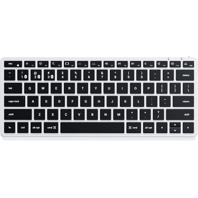 Satechi Slim X1 Bluetooth Backlit Keyboard για Mac - Ασύρματο Bluetooth Πληκτρολόγιο Αλουμινίου με Οπίσθιο Φωτισμό - Αγγλικό US - Silver (ST-BTSX1S)