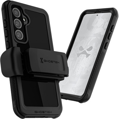 Ανθεκτική Αδιάβροχη Θήκη με Περιστρεφόμενο Κλιπ Ζώνης - Samsung Galaxy S24 Plus - Ghostek Nautical 4 - Black (GHOCAS3722)