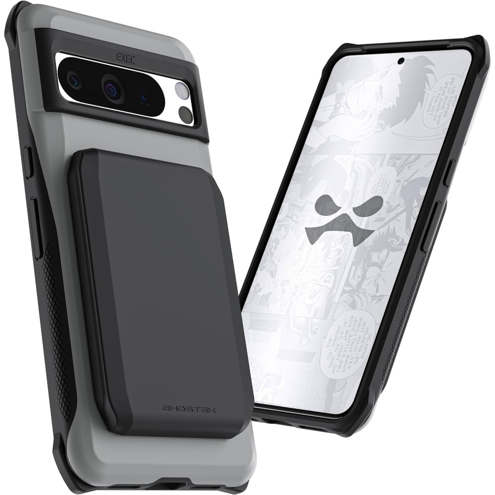 Ghostek Exec 6 - Ανθεκτική MagSafe Θήκη - Πορτοφόλι Google Pixel 8 Pro - Grey (GHOCAS3627)