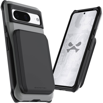 Ghostek Exec 6 - Ανθεκτική MagSafe Θήκη - Πορτοφόλι Google Pixel 8 - Grey (GHOCAS3625)