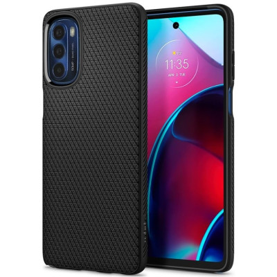 Θήκη Σιλικόνης - Motorola Moto G Stylus 4G 2022 - Spigen Liquid Air - Matte Black (ACS04469)