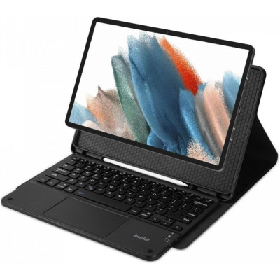 Buddi Zuna Keyboard Case - Θήκη με Υποδοχή για Γραφίδα και Πληκτρολόγιο Bluetooth - Samsung Galaxy Tab S10 Plus / S9 Plus 12.4'' X810 / X816B / X826B - Black (8719246427633)