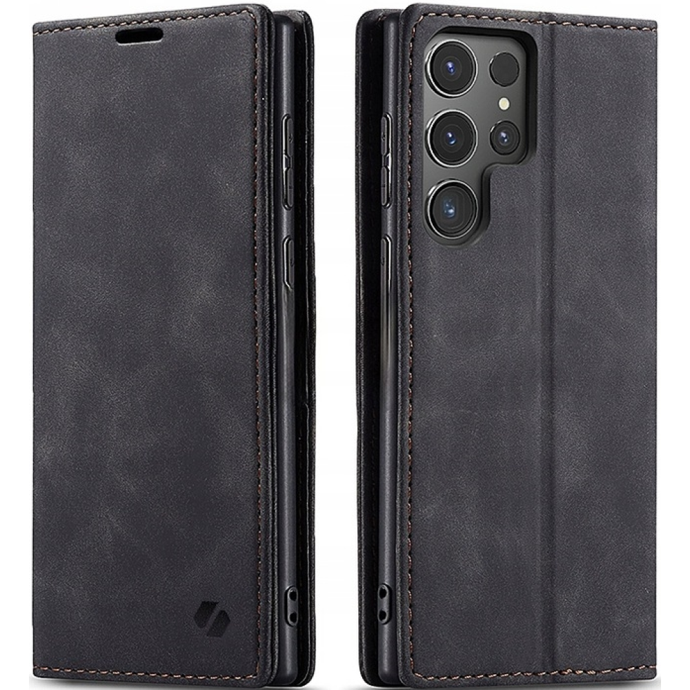Θήκη Πορτοφόλι - Samsung Galaxy S24 Ultra - Spacecase Wallet - Black (5905719106447)