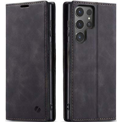 Θήκη Πορτοφόλι - Samsung Galaxy S24 Ultra - Spacecase Wallet - Black (5905719106447)