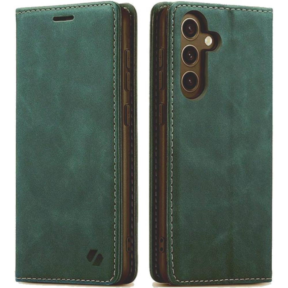 Θήκη Πορτοφόλι - Samsung Galaxy S24 - Spacecase Wallet - Green (5905719106379)