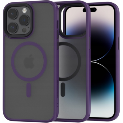 Spacecase Hybrid MagSafe - Σκληρή Ημιδιάφανη Θήκη MagSafe - Apple iPhone 14 Pro Max - Purple (5905719103088)