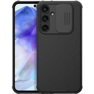 Σκληρή Θήκη με Κάλυμμα για την Κάμερα - Samsung Galaxy A55 - Nillkin CamShield Pro - Black (6902048276901)