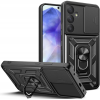 Ανθεκτική Θήκη με Κάλυμμα για την Κάμερα & Μεταλλικό Ring Holder - Samsung Galaxy A55 - Tech-Protect Camshield Pro - Black (5906203692224)