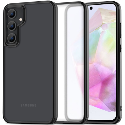 Σκληρή Ημιδιάφανη Θήκη - Samsung Galaxy A35 - Tech-Protect MagMat - Matte Black (5906203691890)