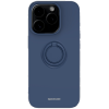 Spacecase Silicone Ring - Θήκη Σιλικόνης με Μεταλλικό Μαγνητικό Ring Holder - Apple iPhone 15 Pro - Blue (5905719103859)
