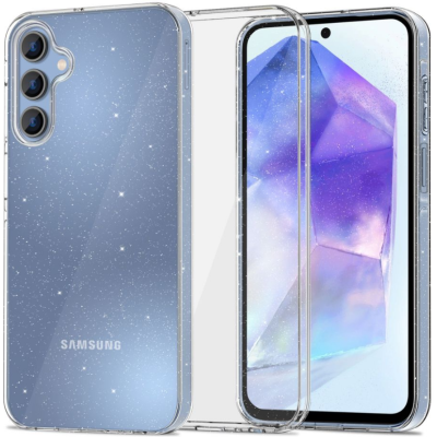 Διάφανη Θήκη Σιλικόνης - Samsung Galaxy A55 - Tech-Protect FlexAir - Glitter (5906203692217)