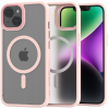 Spacecase Hybrid MagSafe - Σκληρή Ημιδιάφανη Θήκη MagSafe - Apple iPhone 14 - Pink (5905719102975)