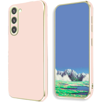 Bodycell Gold Plated - Θήκη Σιλικόνης Samsung Galaxy S23 Plus - Pink (5206015071485)