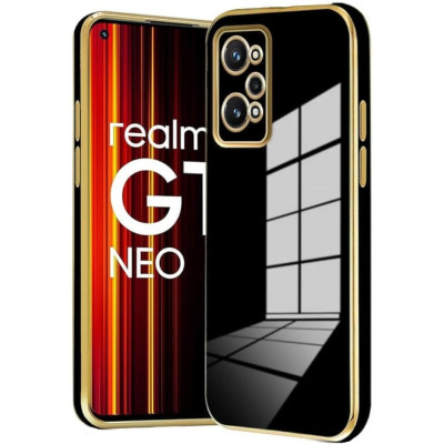 Bodycell Gold Plated - Θήκη Σιλικόνης Realme GT Neo 2 - Black (5206015070907)