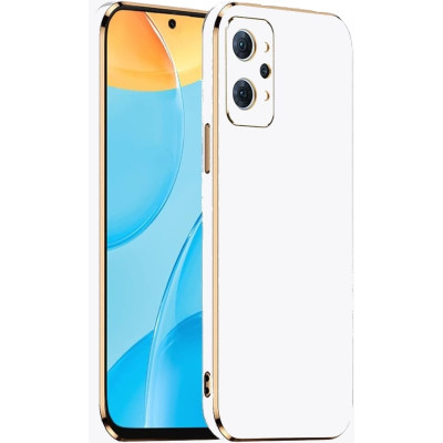 Bodycell Gold Plated - Θήκη Σιλικόνης Realme GT2 Pro - White (5206015070891)