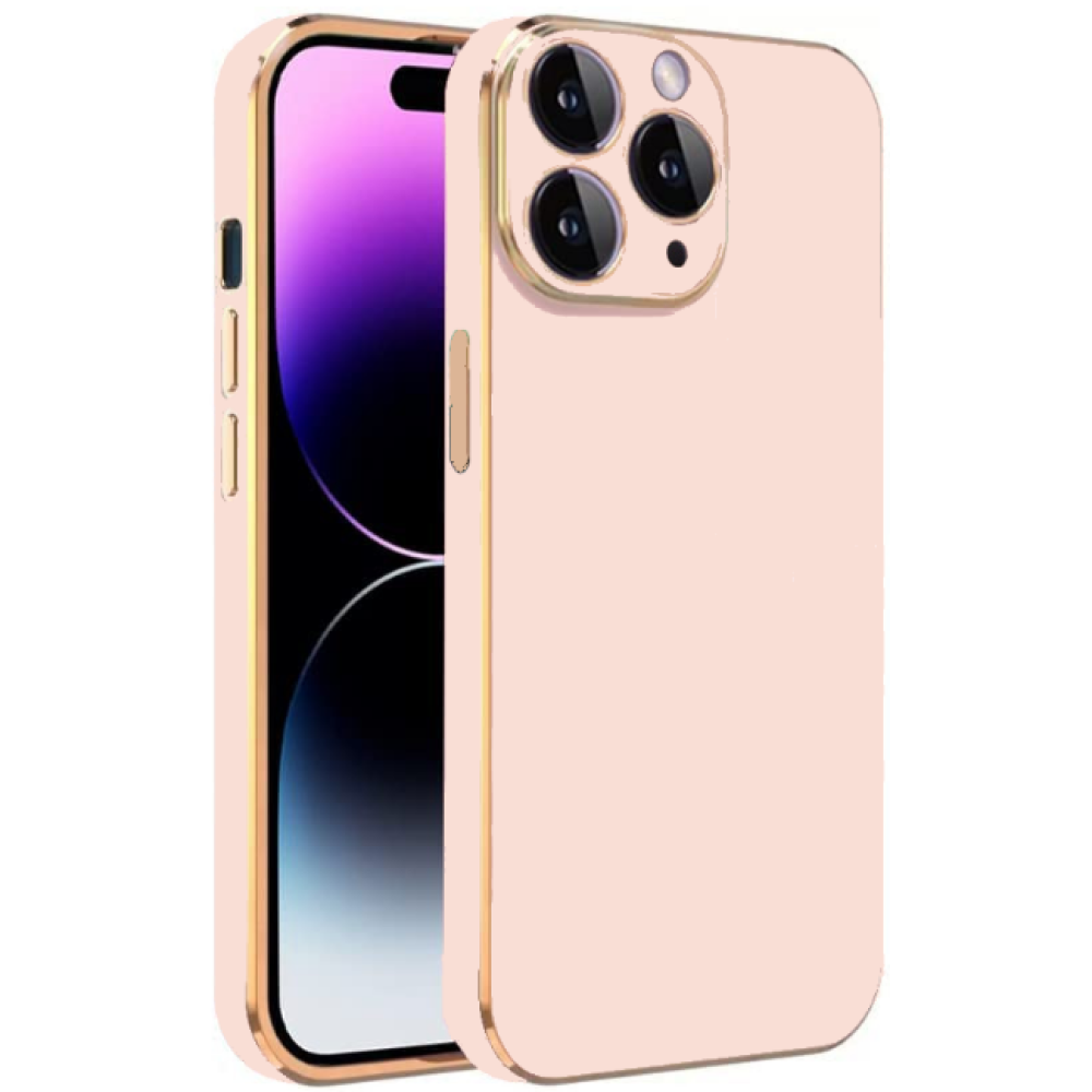 Bodycell Gold Plated - Θήκη Σιλικόνης Apple iPhone 11 Pro Max - Pink (5206015070594)