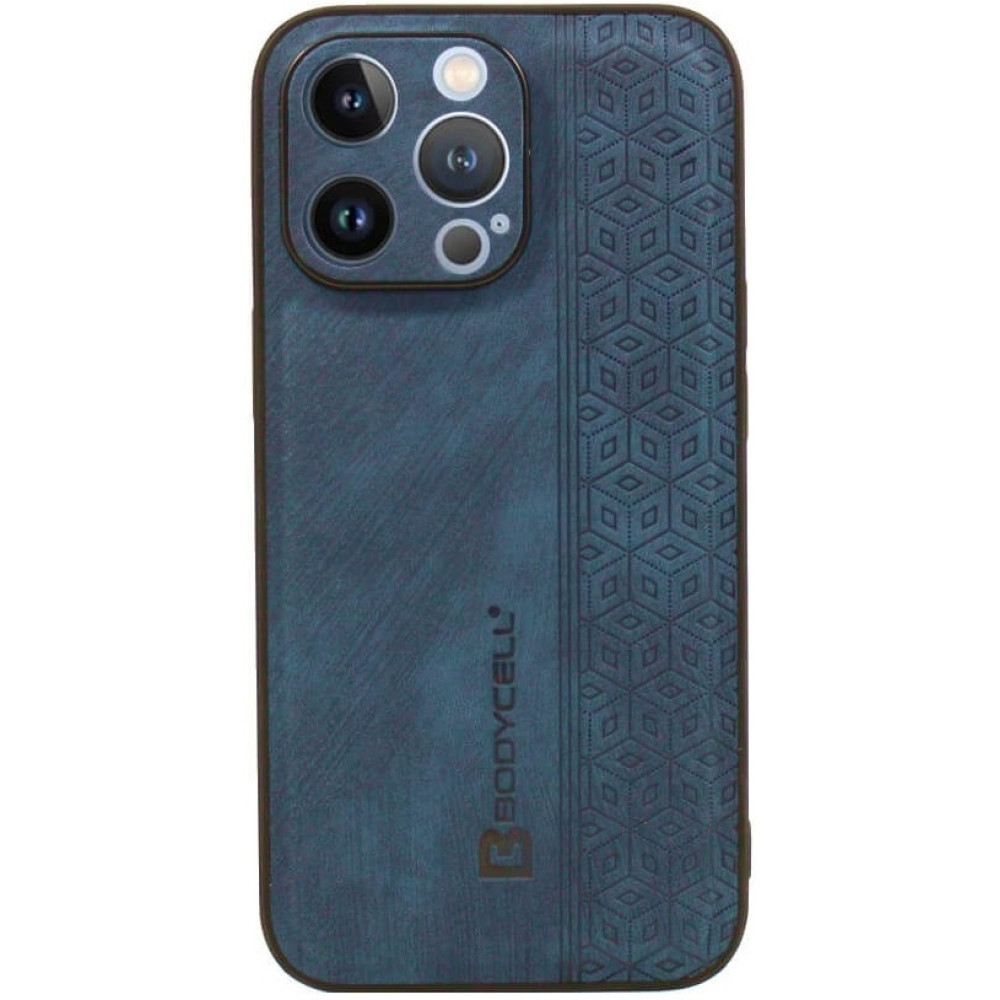 Bodycell Pattern Leather - Σκληρή Θήκη Apple iPhone 14 Pro - Blue (5206015068614)