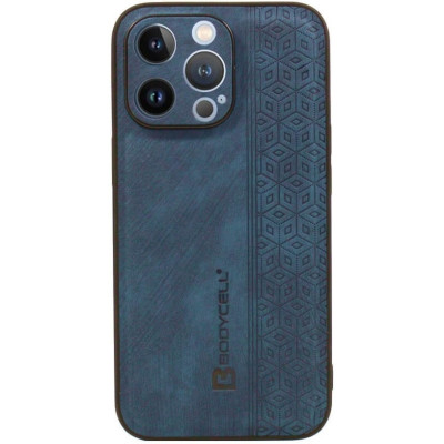Bodycell Pattern Leather - Σκληρή Θήκη Apple iPhone 14 Pro - Blue (5206015068614)