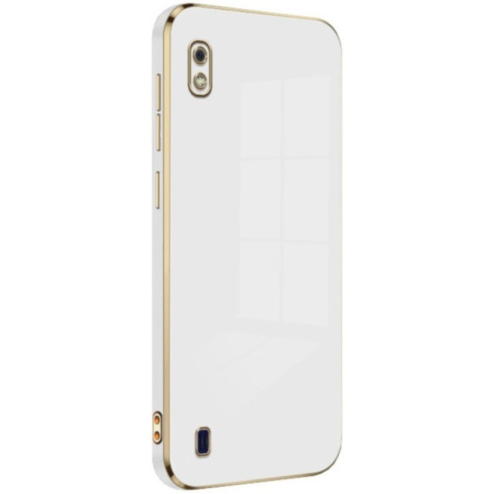 Bodycell Gold Plated - Θήκη Σιλικόνης Samsung Galaxy A10 - White (5206015070976)