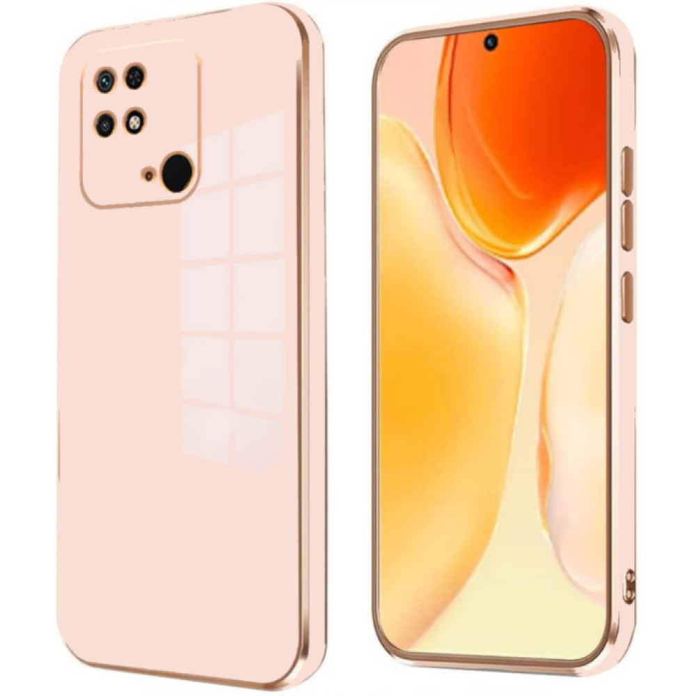 Bodycell Gold Plated - Θήκη Σιλικόνης Xiaomi Redmi 10C - Pink (5206015071973)