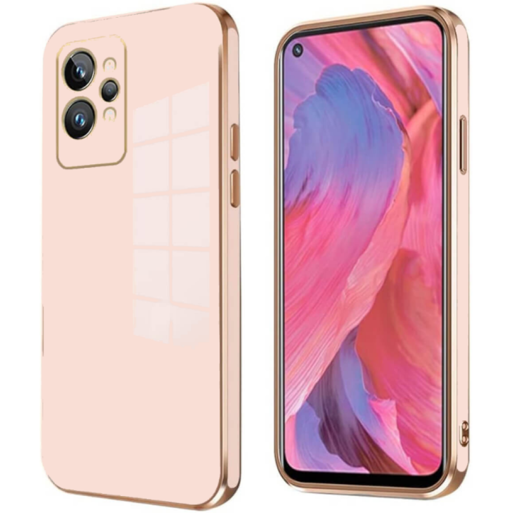 Bodycell Gold Plated - Θήκη Σιλικόνης Realme GT2 Pro - Pink (5206015070884)