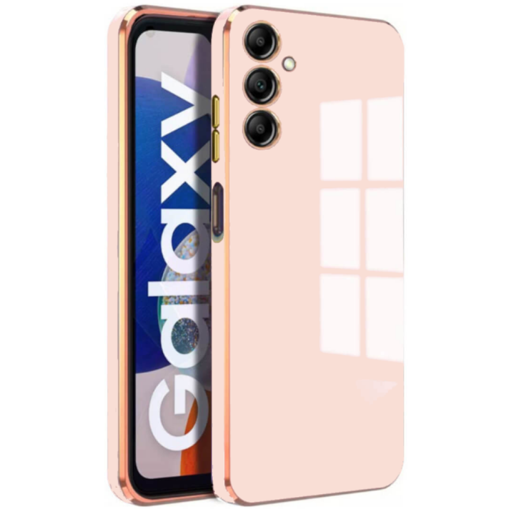 Bodycell Gold Plated - Θήκη Σιλικόνης Samsung Galaxy A14 - Pink (5206015071041)