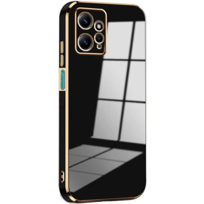 Bodycell Gold Plated - Θήκη Σιλικόνης Xiaomi Redmi Note 12 4G - Black (5206015071669)