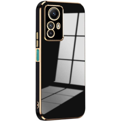 Bodycell Gold Plated - Θήκη Σιλικόνης Xiaomi Redmi Note 12S - Black (5206015071829)