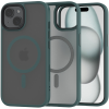 Spacecase Hybrid MagSafe - Σκληρή Ημιδιάφανη Θήκη MagSafe - Apple iPhone 15 - Dark Green (5905719103132)