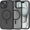 Spacecase Hybrid MagSafe - Σκληρή Ημιδιάφανη Θήκη MagSafe - Apple iPhone 15 - Black (5905719103118)
