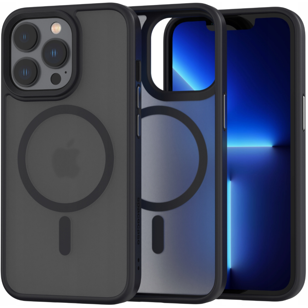 Spacecase Hybrid MagSafe - Σκληρή Ημιδιάφανη Θήκη MagSafe - Apple iPhone 13 Pro - Black (5905719102852)