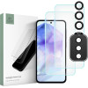 Σετ Tempered Glass 2 x Αντιχαρακτικά Προστατευτικά Οθόνης και 1 x Κάμερας - Samsung Galaxy A55 - Tech-Protect Supreme Set - Clear (5906203692088)