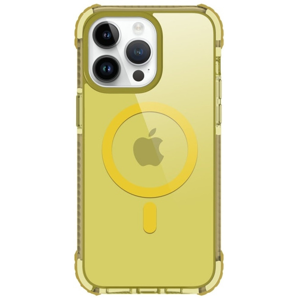 Prodigee Safetee Neo + Mag - Σκληρή Ανθεκτική Ημιδιάφανη Θήκη MagSafe - Apple iPhone 15 Pro Max - Lemon (IPH15P-6.7-NEOM-LMN)