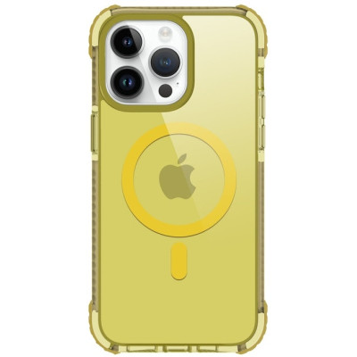 Prodigee Safetee Neo + Mag - Σκληρή Ανθεκτική Ημιδιάφανη Θήκη MagSafe - Apple iPhone 15 Pro Max - Lemon (IPH15P-6.7-NEOM-LMN)