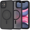 Spacecase Hybrid MagSafe - Σκληρή Ημιδιάφανη Θήκη MagSafe - Apple iPhone 11 - Black (5905719103316)