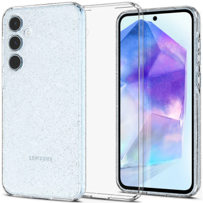 Θήκη Σιλικόνης - Samsung Galaxy A55 - Spigen Liquid Crystal Glitter - Crystal Quartz (ACS07538)
