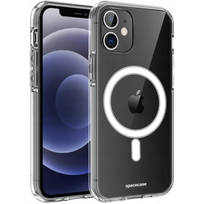 Spacecase Clear MagSafe - Σκληρή Διάφανη Θήκη MagSafe - Apple iPhone 11 - Transparent (5905123448546)