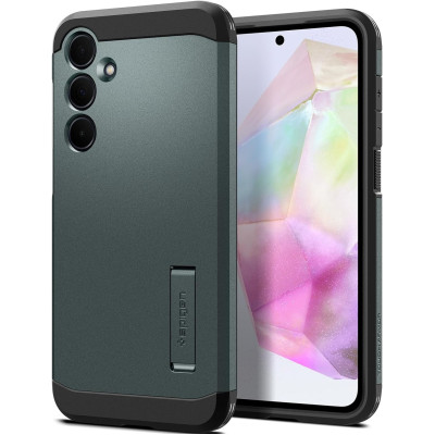Ανθεκτική Σκληρή Θήκη - Samsung Galaxy A35 - Spigen Tough Armor - Abyss Green (ACS07518)