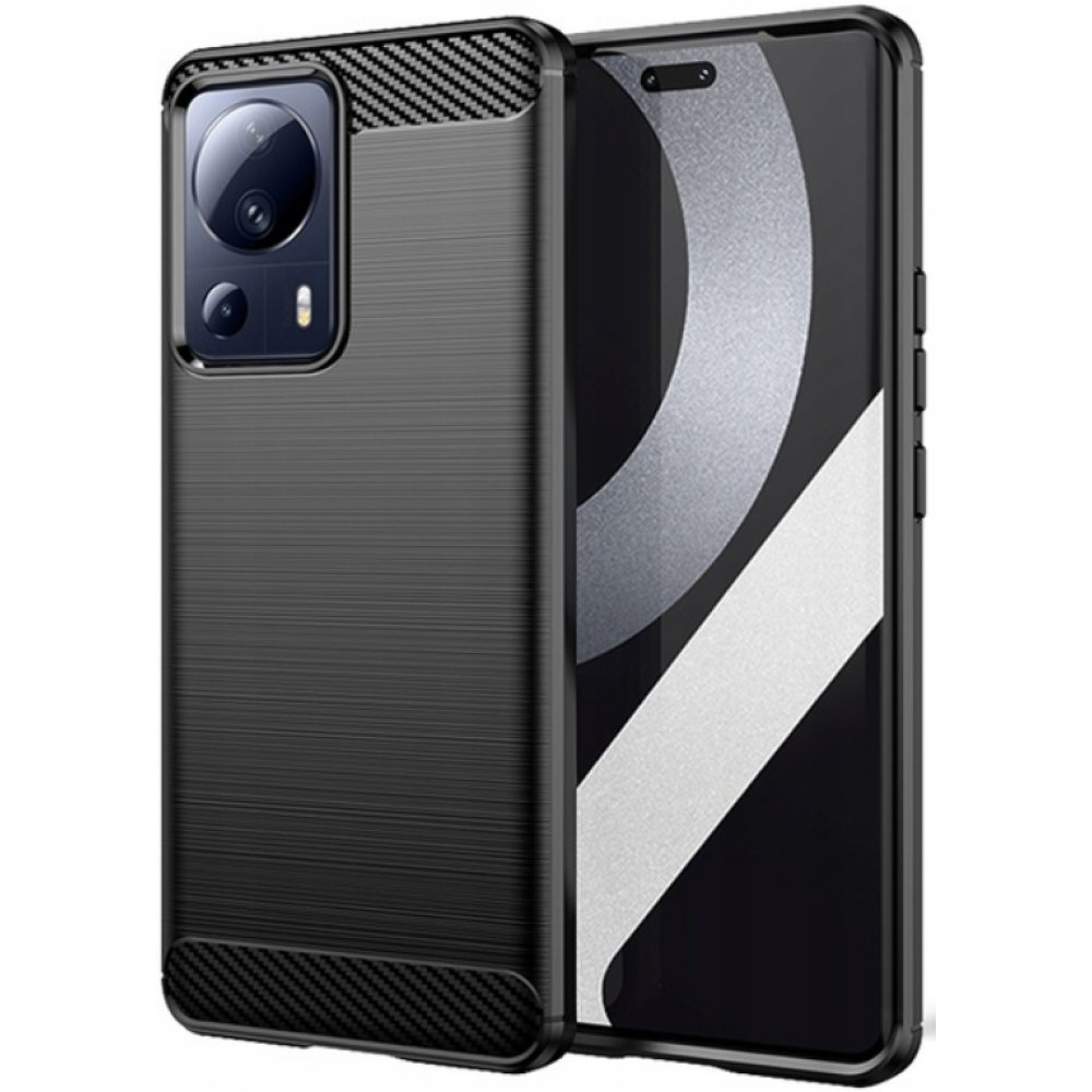 Spacecase Carbon - Θήκη Σιλικόνης - Xiaomi 13  Lite - Black (5905123475870)