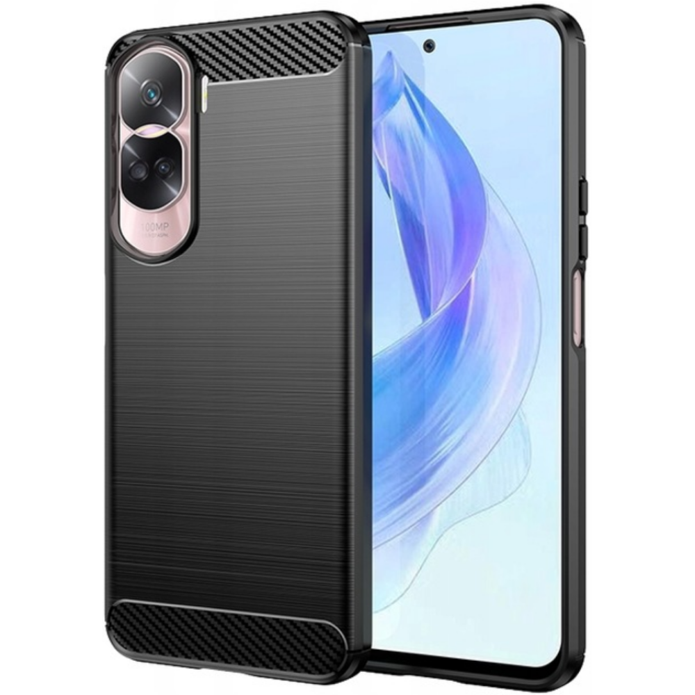 Spacecase Carbon - Θήκη Σιλικόνης - Honor 90 Lite - Black (5905719106034)