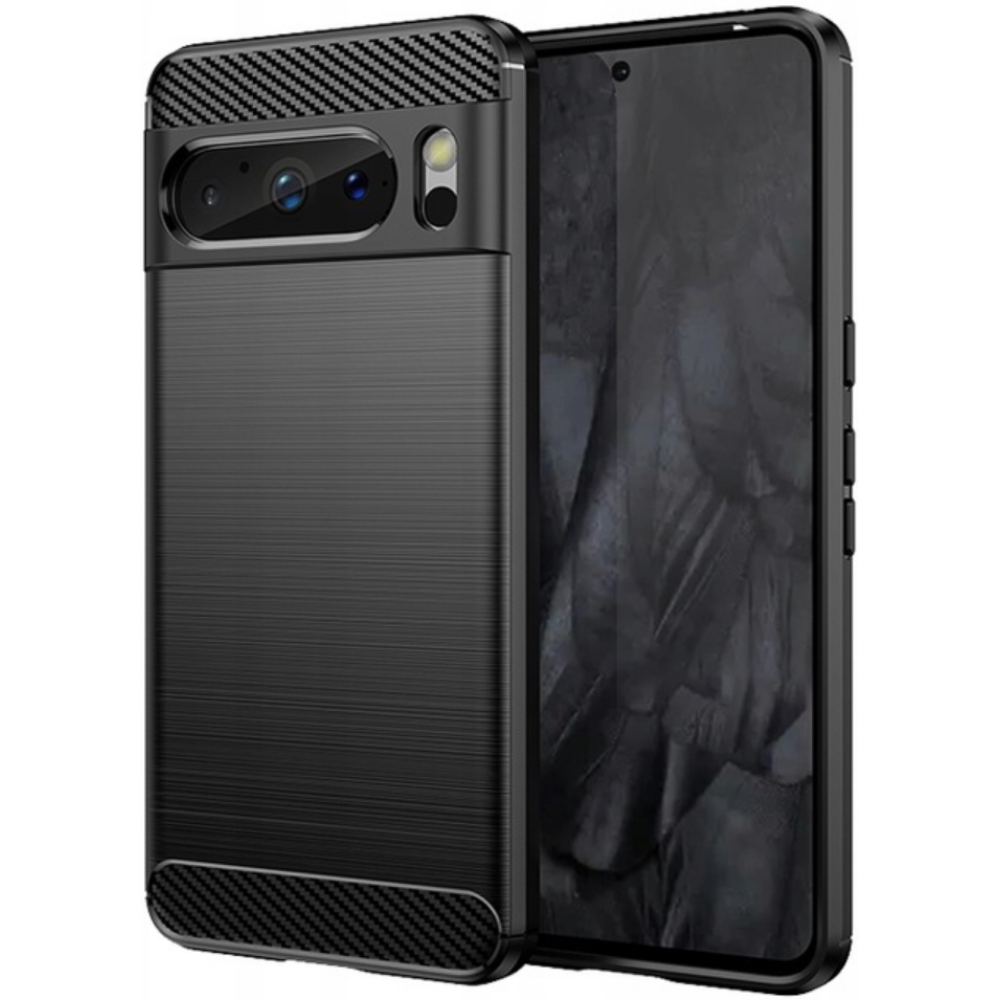 Spacecase Carbon - Θήκη Σιλικόνης - Google Pixel 8 Pro - Black (5905719105426)