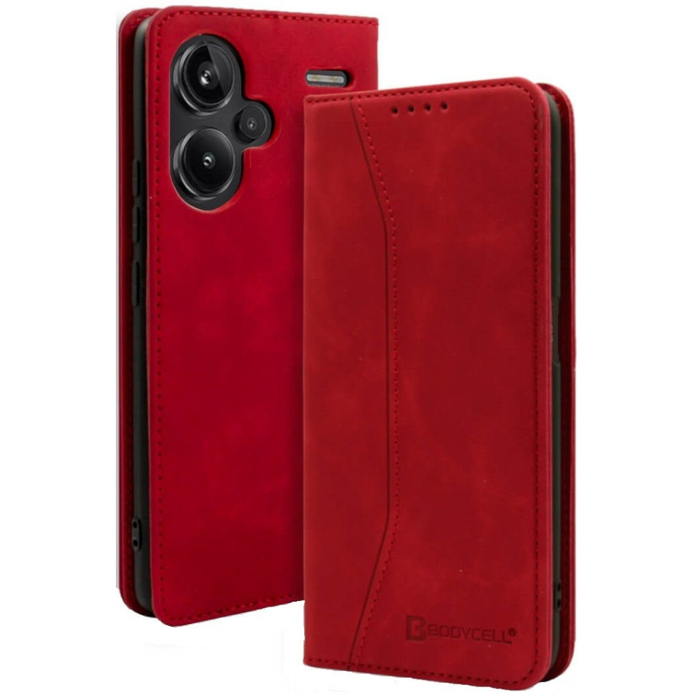 Θήκη Πορτοφόλι - Xiaomi Redmi Note 13 Pro Plus - Bodycell Book Case - Red (5206015073670)