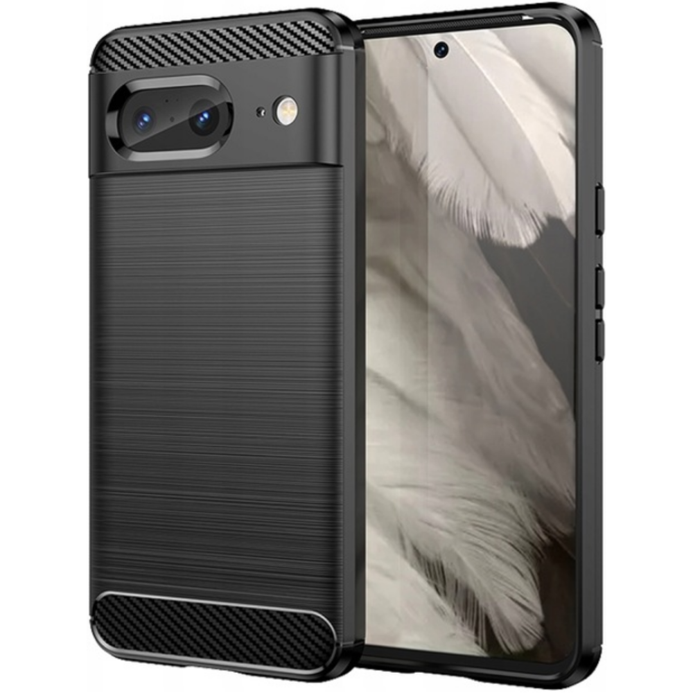 Spacecase Carbon - Θήκη Σιλικόνης - Google Pixel 8 - Black (5905719105419)