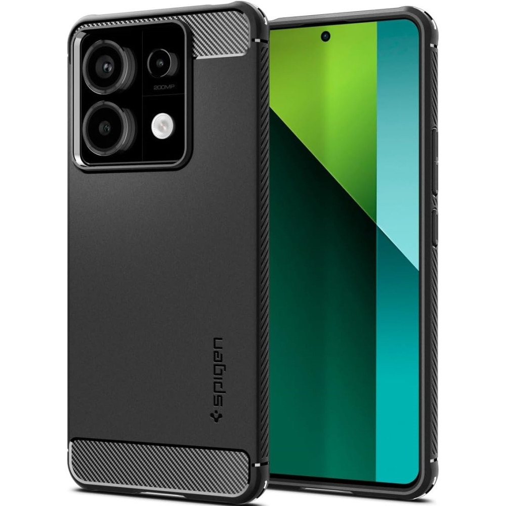 Ανθεκτική Θήκη Σιλικόνης - Xiaomi Redmi Note 13 Pro 5G / Poco X6 - Spigen Rugged Armor - Matte Black (ACS07254)
