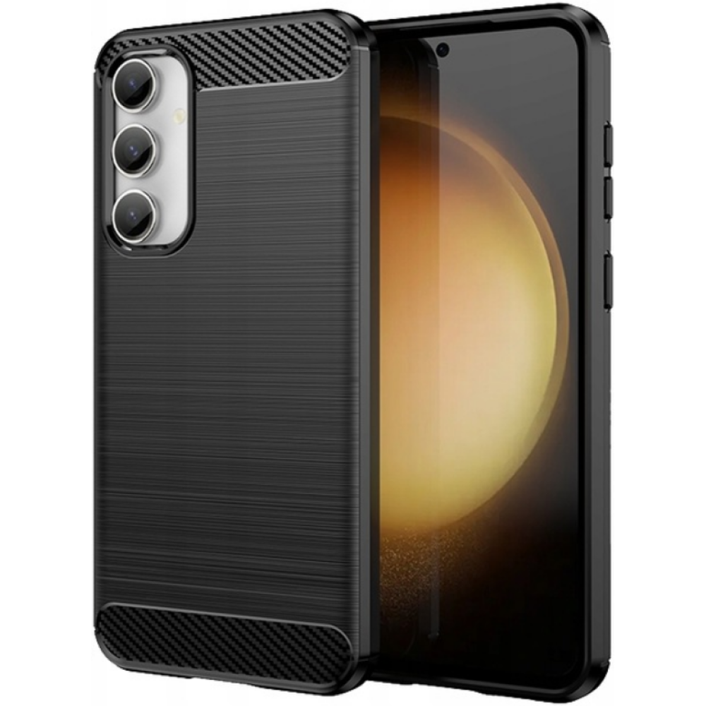 Spacecase Carbon - Θήκη Σιλικόνης - Samsung Galaxy S23 FE - Black (5905719105471)