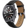 Spacecase Leather Strap - Universal Δερμάτινο Λουράκι για Smartwatches (22mm) - Black (5903943243808)