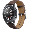 Spacecase Leather Strap - Universal Δερμάτινο Λουράκι για Smartwatches (22mm) - Dark Brown (5903943243815)