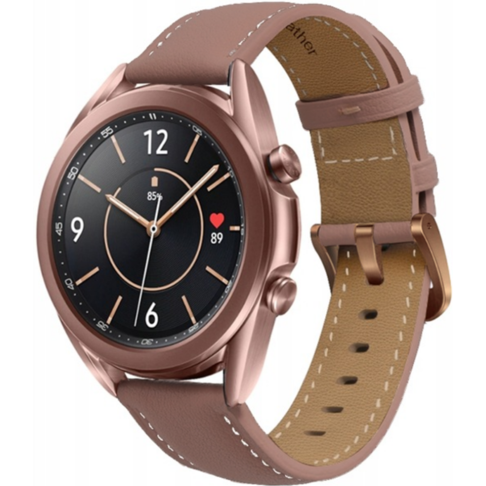 Spacecase Leather Strap - Universal Δερμάτινο Λουράκι για Smartwatches (22mm) - Pink (5903943243839)