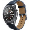 Spacecase Leather Strap - Universal Δερμάτινο Λουράκι για Smartwatches (22mm) - Blue (5903943243822)