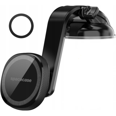 Spacecase SC07 Dashboard MagSafe Car Mount - Universal Μαγνητική Βάση Κινητών MagSafe με Βεντούζα για Ταμπλό Αυτοκινήτου - Black (5905719039004)